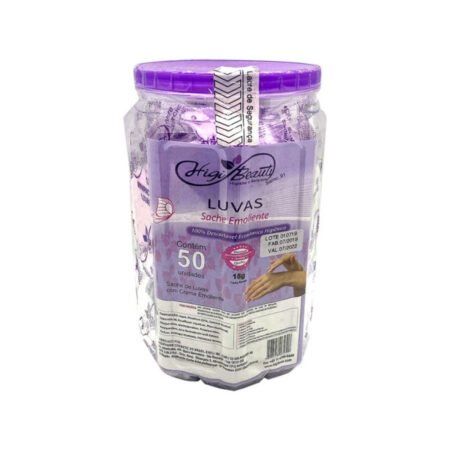 Pote Luvas sache Emoliente HigiBras - 50 Unidades