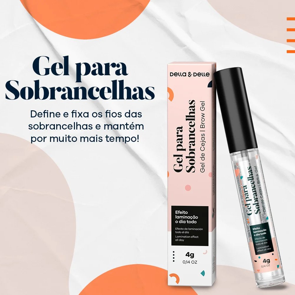 Gel Para Sobrancelhas Della e Delle 4g - Imagem 2