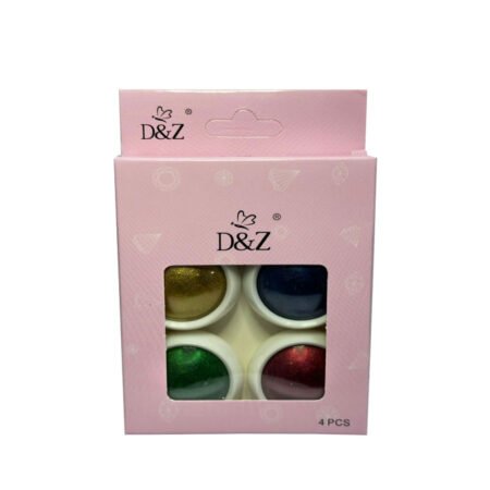 Kit Po Cromado DZ 01 Colorido 4 unidades