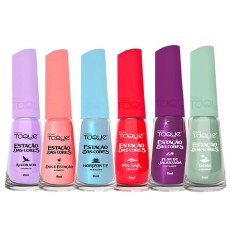 Kit Esmalte Novo Toque Coleção Estação das Cores 6 unidades