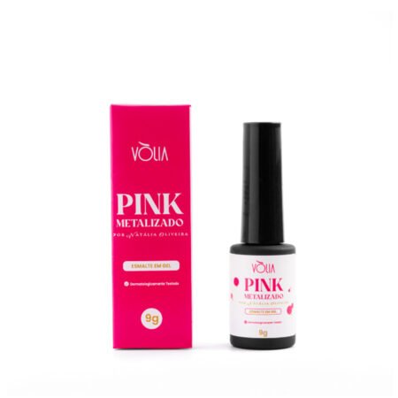 Esmalte em Gel Volia Pink Metalizado 9g