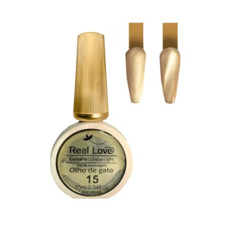 Esmalte em Gel Linha Light Olho de Gato 15 Real Love 10ml