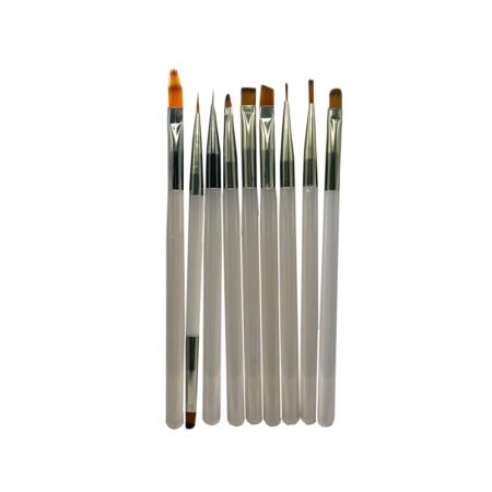 Kit Pincel Cinza 9 unidades