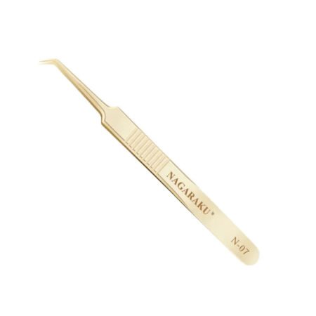 Pinça de Cílios Nagaraku Dourada N-07