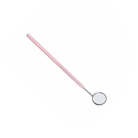 Mini Espelho Para Cilios Inox Rosa