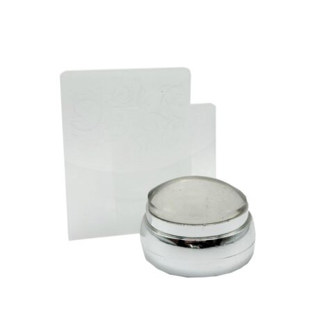 Carimbo e Placa Com Desenho Para Decoração de Unhas