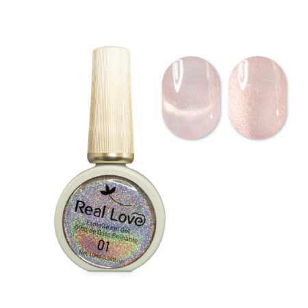 Esmalte em Gel Olho de Gato Brilhante 01 Real Love 10ml