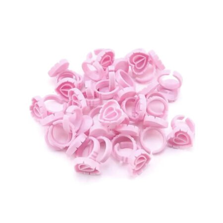 Anel Para Cola de Cilios Coração 100 Unidades