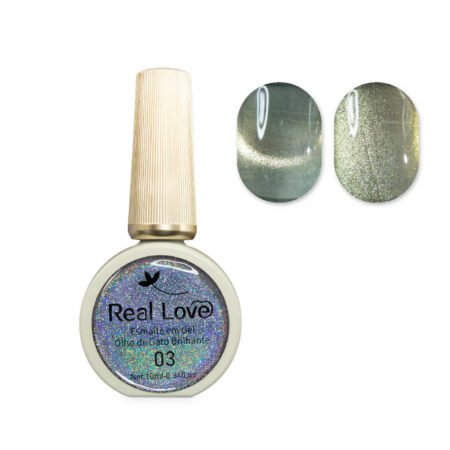 Esmalte em Gel Olho de Gato Brilhante 03 Real Love 10ml