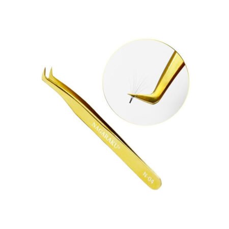 Pinça Volume Russo N-04 Dourada Nagaraku