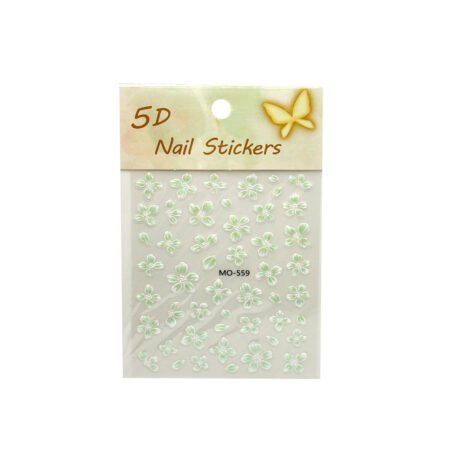 Adesivo 5D Nail Stickers Verde Mo-559