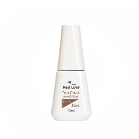 Top Coat com Glitter Real Love Linha Start 10ml