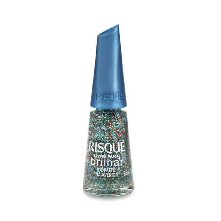 Esmalte Risque Livre Para Brilhar Paete na Avenida 8ml