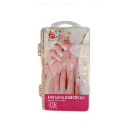 Postiça Stiletto Unha de Gato Transparente JX 100 unidades