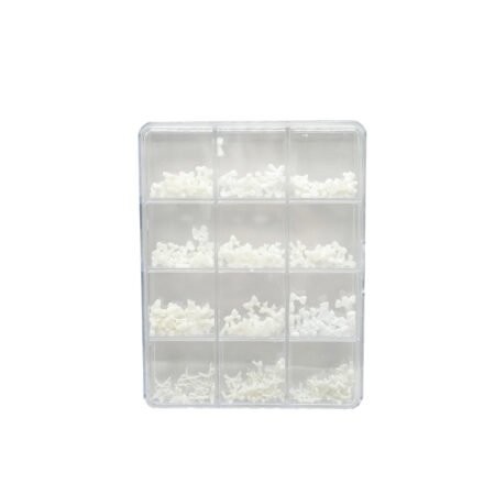 Decoração de Unhas Laço Branco Dafu