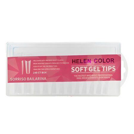 Tips Soft Gel Sorriso Bailarina Leitosa Helen Color 240 unidades