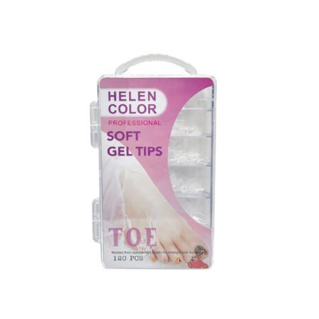 Postiça Soft Gel Para os Pes Transparente Helen Color 120 unidades