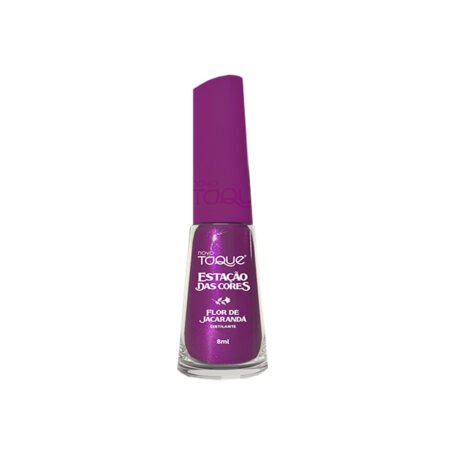 Esmalte Novo Toque Estação das Cores Flor de Jacaranda Cintilante 8ml