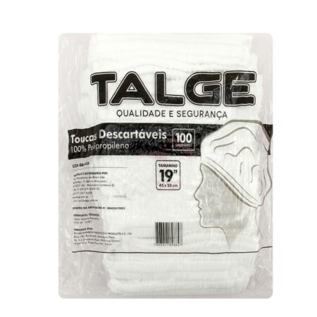 Touca Descartavel Talge Branca 100 unidades