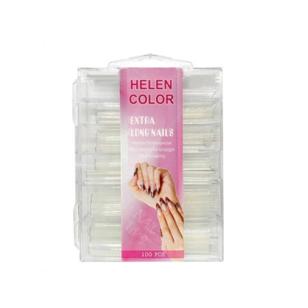 Tip Curvatura C Transparente Extra Longa Helen Color 100 unidades