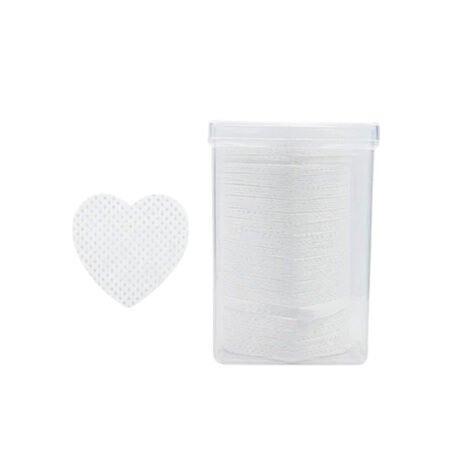 Algodão Prensado Branco Coração Pote
