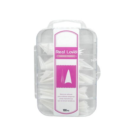Tip Stiletto Leitosa Real Love 100 unidades