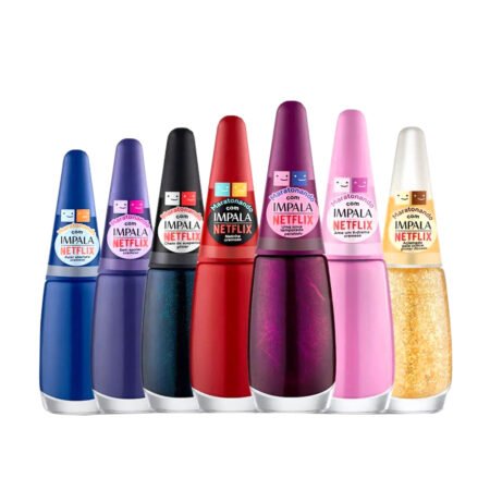 Kit Esmalte Impala Coleção Maratonando Netflix 7 unidades