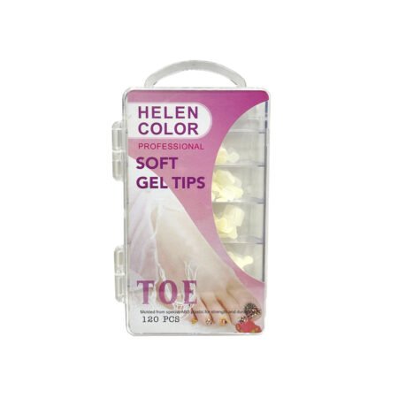 Postiça Soft Gel Para os Pes Leitosa Helen Color 120 unidades