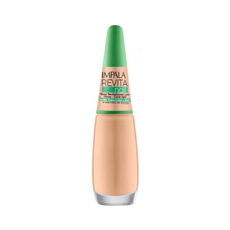 Esmalte Impala RevitaNail Base Revitalizante com Fibras Coral Light 7,5ml