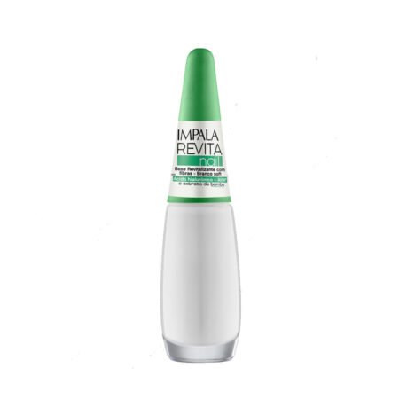 Esmalte Impala RevitaNail Base Revitalizante com Fibras Branco Soft 7,5ml