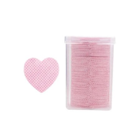 Algodão Prensado Rosa Coração Pote