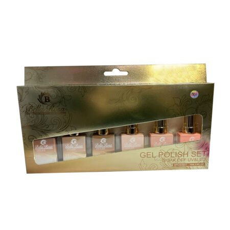 Kit Esmalte em Gel 001 Bella Rosa 6 unidades