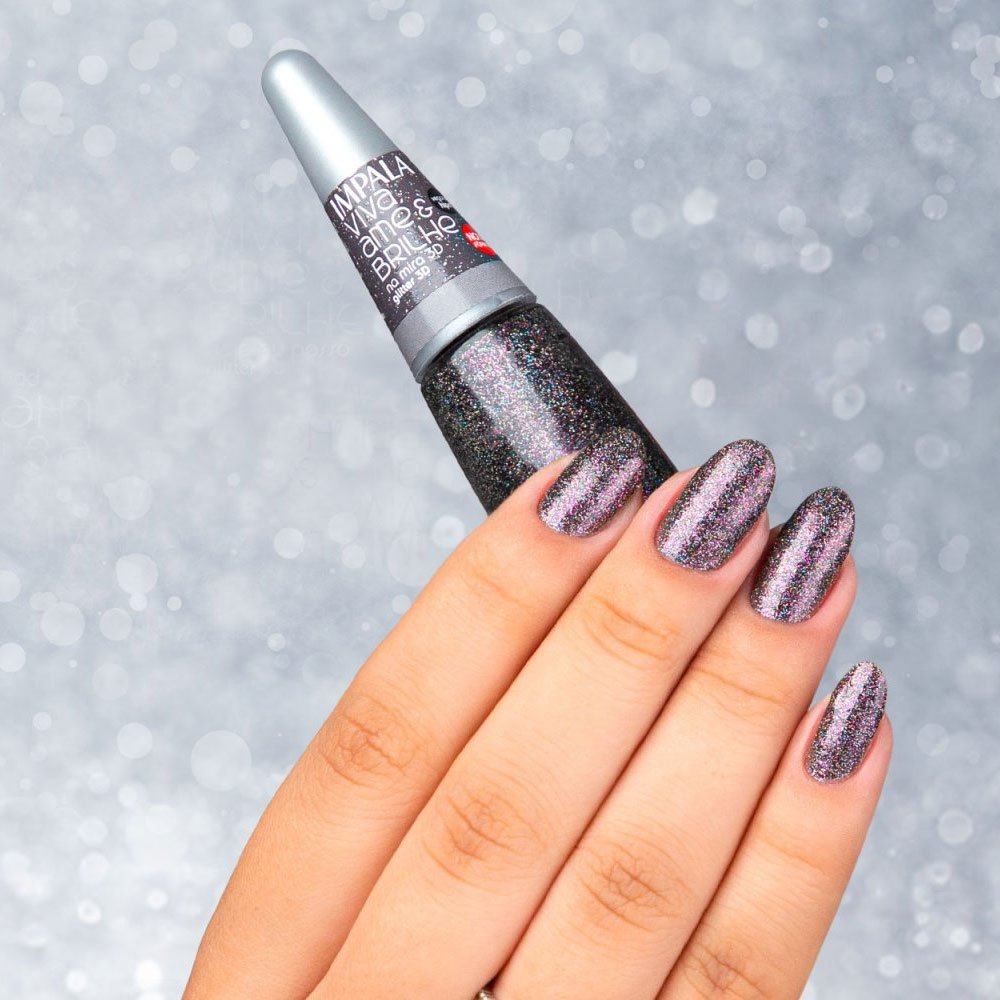 Esmalte Impala Viva Ame Brilhe Na Mira 3D 7,5ml - Imagem 2