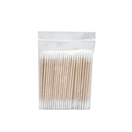 Palito com Algodão Ponta Dupla 100 Unidades