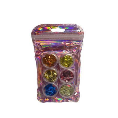 Folha de Ouro Colorido 07 6 unidades