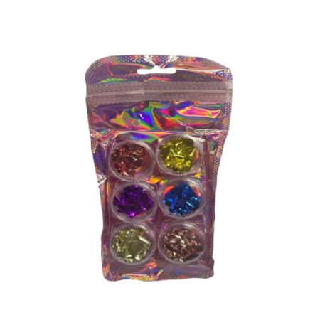 Folha de Ouro Colorido 09 6 unidades