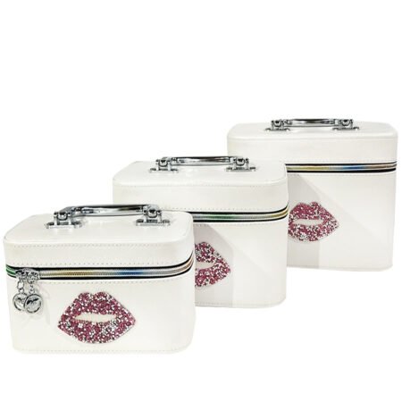 Kit Maleta Beijo Branca 3 unidades