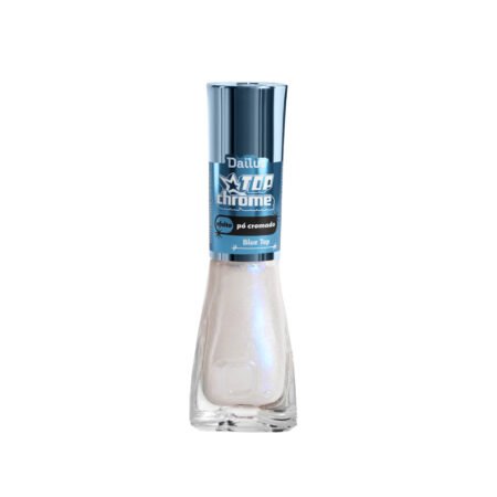 Esmalte Dailus Top Chrome Efeito Po Cromado Blue Top 8ml