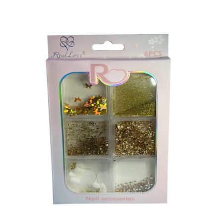 Decoração Dourado Gos55 Real Love 6 unidades