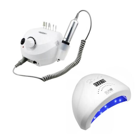 Kit Cabine Sun 1S 48w Branco + Motor Porquinho Branco DM202 30.000 RPM