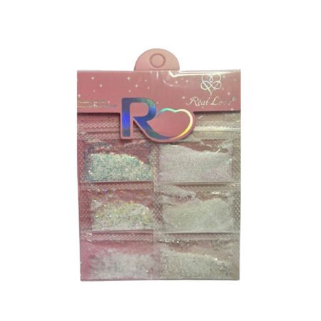 Cartela Glitter Real Love Branco 6 unidades