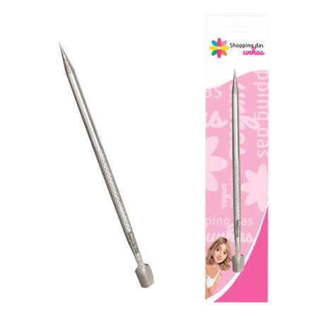 Palito com Espátula Inox 10683 Shopping das Unhas