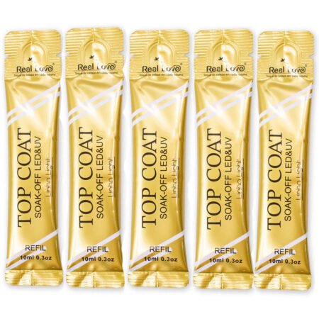 Kit 5 Top Coat Real Love Refil 10ml