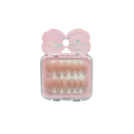 Unha Postiça Almond Francesinha Rosê Magnética Bella Rosa