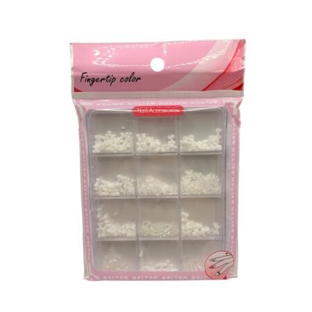 Decoração de Unhas Fingertip Color Branco 01