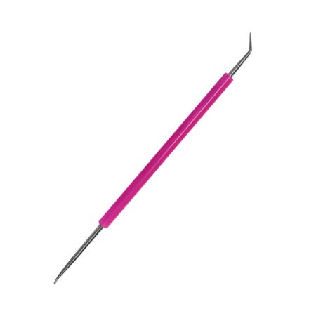 Desencravador Duplo Inox com Protetor de Silicone para Cutícula Santa Clara