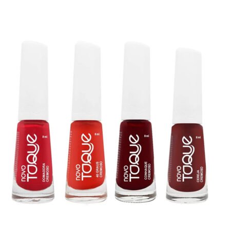 Coleção Vermelho Novo Toque 4 unidades