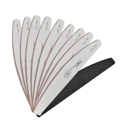 Kit 10 Lixas Bananão Premium Grossa 100/180 Shopping das Unhas