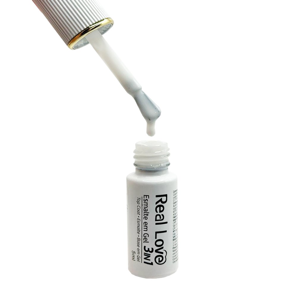 Esmalte em Gel 3 em 1 Real Love 5ml 002 - Imagem 2