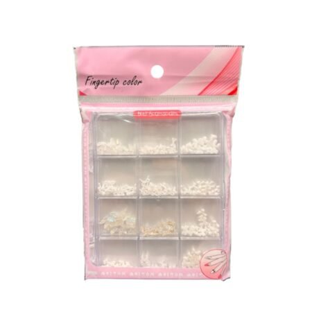 Decoração de Unhas Fingertip Color Branco 02